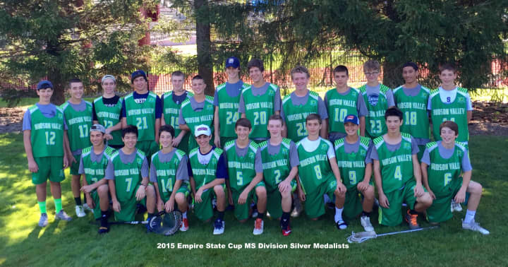 The Hudson Valley team took second place in the middle school division of the Empire State Cup Lacrosse Tournament.