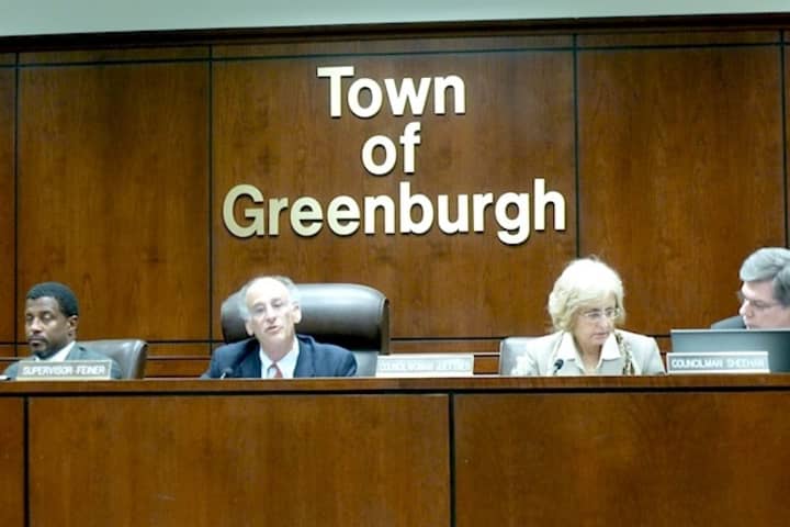 Greenburgh Town Supervisor Paul Feiner, second from left, hopes to choose a tenant for the old WestHELP site in the next few weeks.
