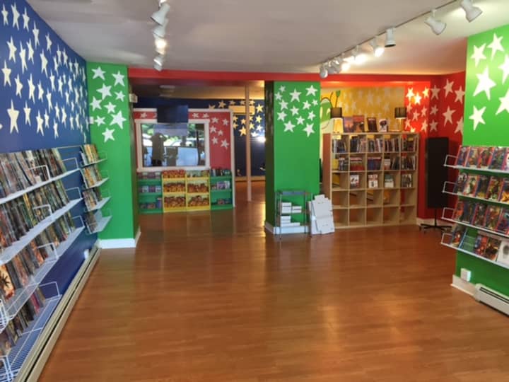 The interior of Aw Yeah Comics in Harrison.
