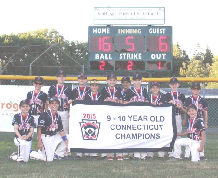 The Fairfield National 10U Little League District team won the Connecticut State Championship. 