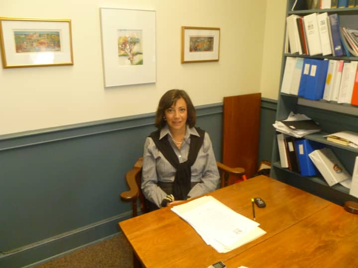 Weston First Selectman Gayle Weinstein is worried that future state budget cuts may impact town services.