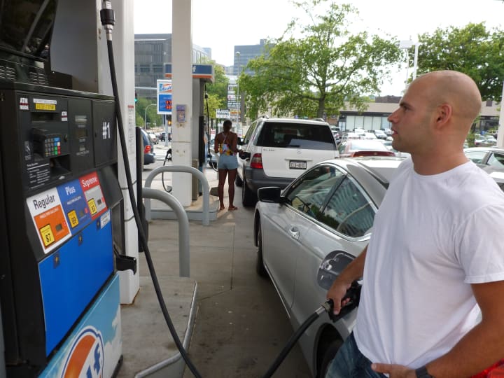 Drivers begin to see relief at the pump in White Plains.