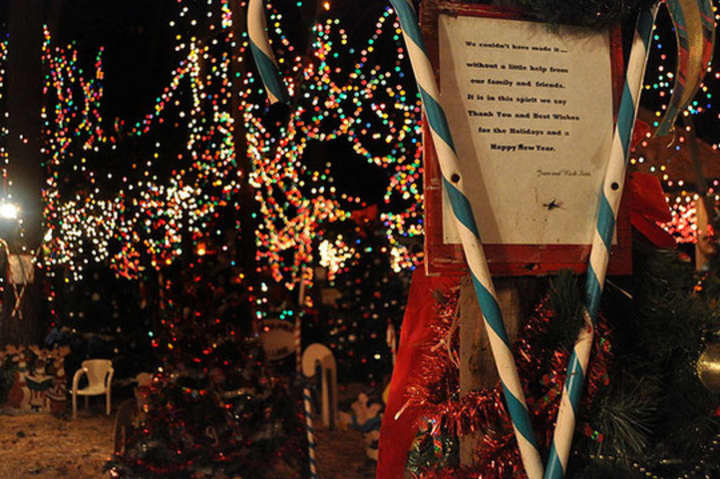 Rick Setti and his wife put up a festive Christmas village each year in Norwalk.
