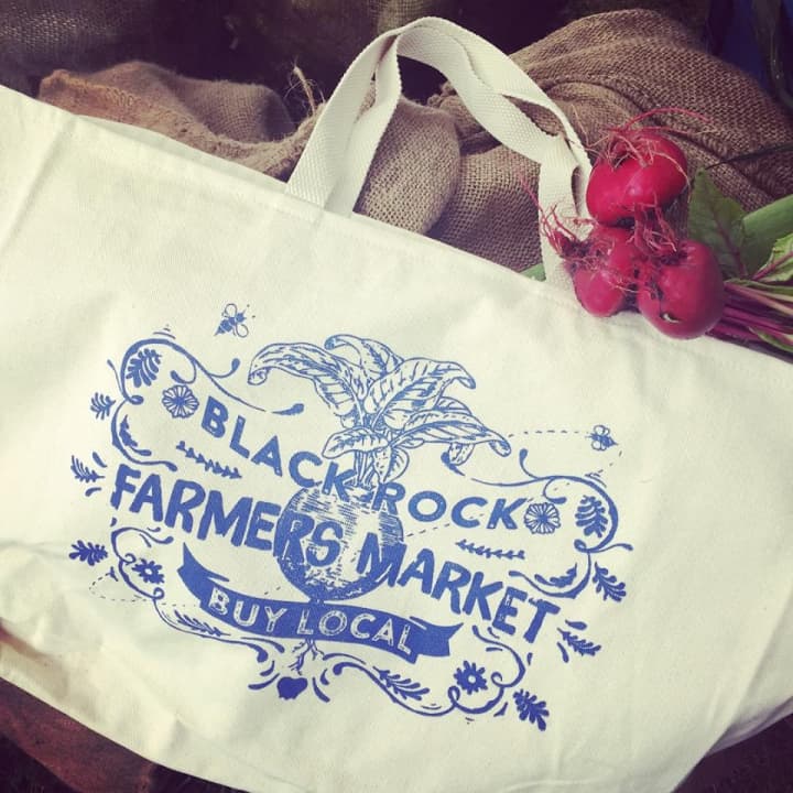 Bags from the Black Rock Farmers Market.