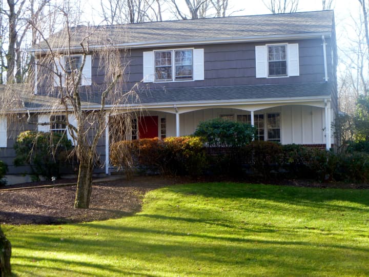 The home at 160 Rock Rimmon Road recently sold in Stamford. 