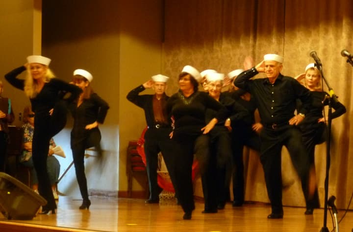 Seniors perform a dance Thursday at the Ukranian Youth Center in Yonkers as part of the annual holiday show. 