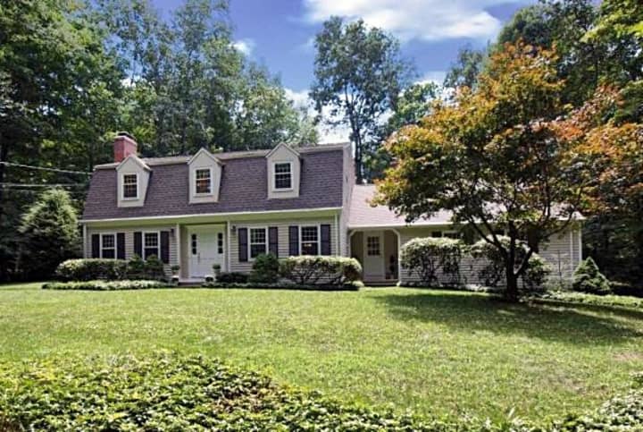 This home at 3 Standish Drive in Ridgefield sold for $755,000 and is listed as having a gourmet kitchen, sports court and brick fireplace.