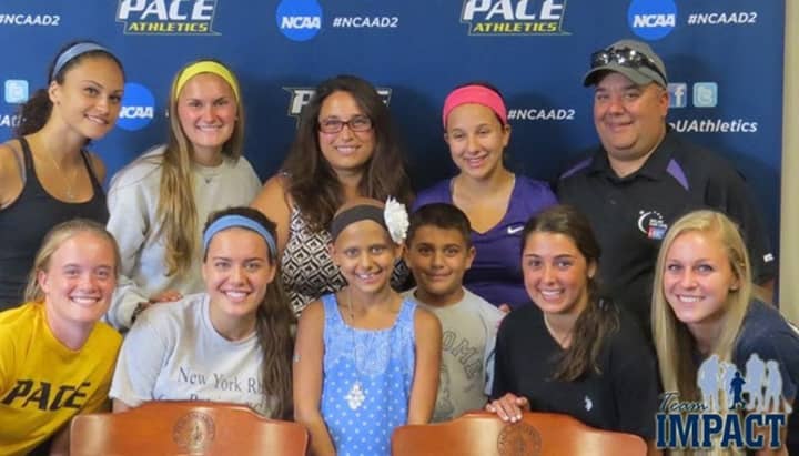 Julianna Vano, a 10-year old from Yorktown Heights, was signed by the Pace University womens soccer team