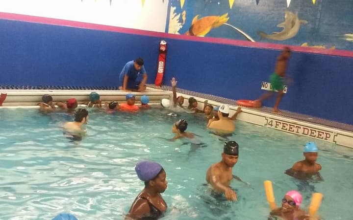 Swimming lessons were part of Y-COP summer camp.