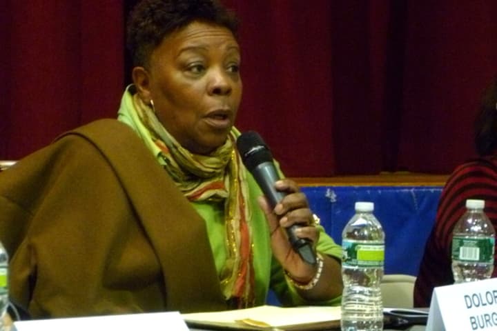 Stamford BOE member Dolores Burgess resigned Tuesday. 