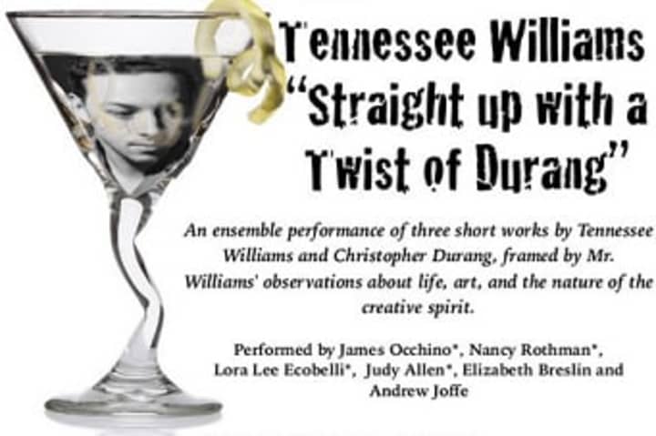 The Spring Street Arts Center and the Blue Horse Repertory Company are presenting Tennessee Williams Straight Up with a Twist of Durang Sept. 12. 