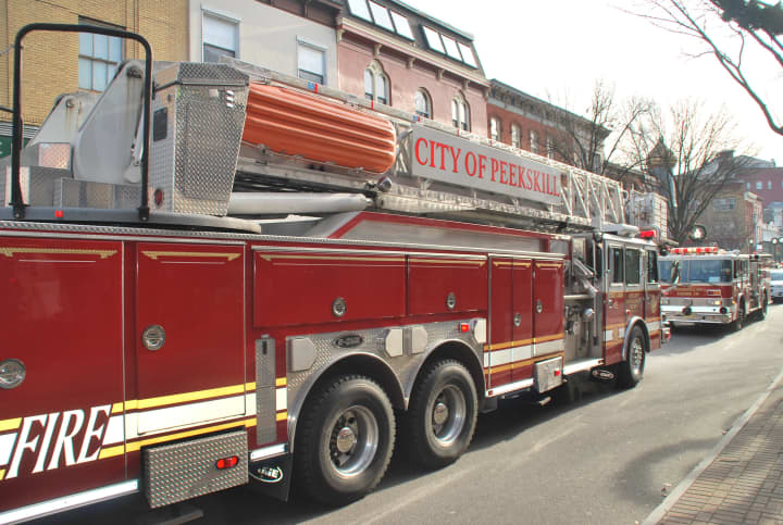 The Peekskill Fire Department battled a blaze on Main Street Saturday morning.