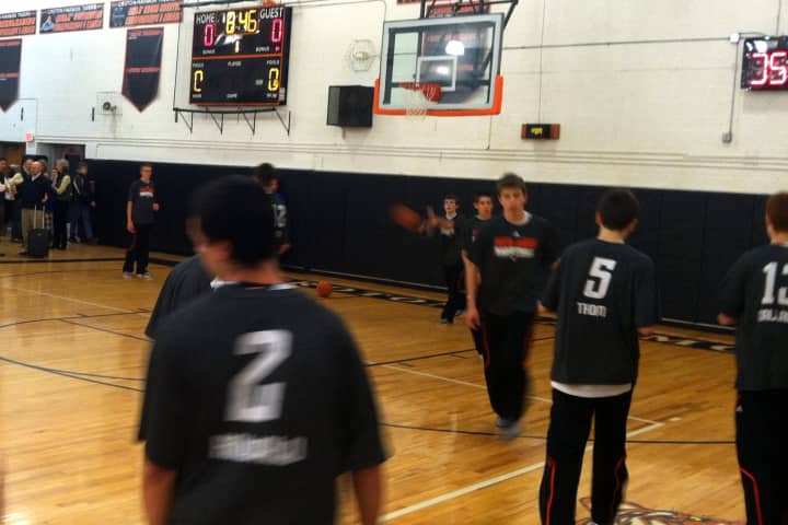 The Croton-Harmon High School boys&#x27; basketball team warmed up Thursday before its game against Putnam Valley.