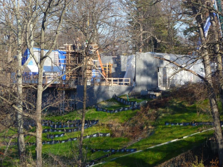 The Shaw Estate is being built in Hastings-on-Hudson on a hill above the Hudson River.