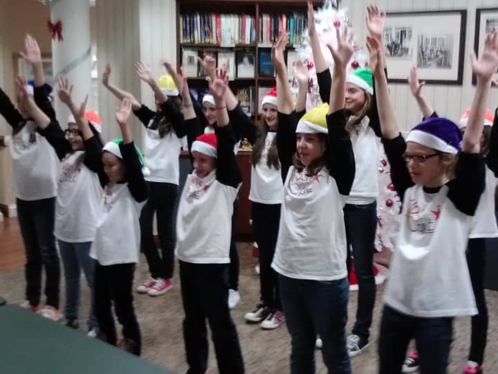 The Random Farms Kids Theater Holiday Troupe performs Friday night at the Wartburg Adult Care Community in Mount Vernon.