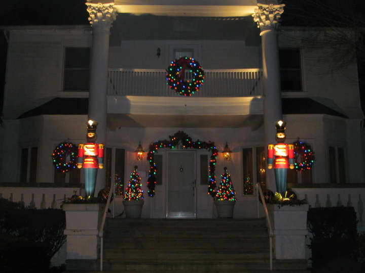 Pelham is decorated for Christmas.