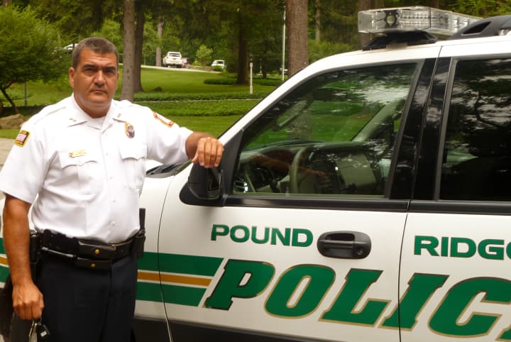 Pound Ridge Police Chief Dave Ryan hopes to get grant money to help pay for converting four of the department&#x27;s cars to run on both propane and regular gasoline.