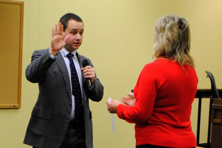 Kevin Davis was recently sworn in as Croton village trustee, an upset in a rare three-way Democratic primary in September.