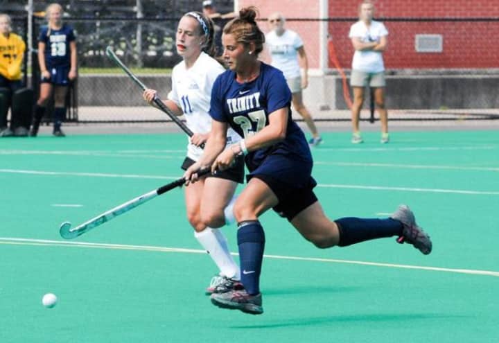 Hadley Duncan, a Holy Child graduate from Rye, was honored with three field hockey awards following her excellent senior season for the Trinity College field hockey team.