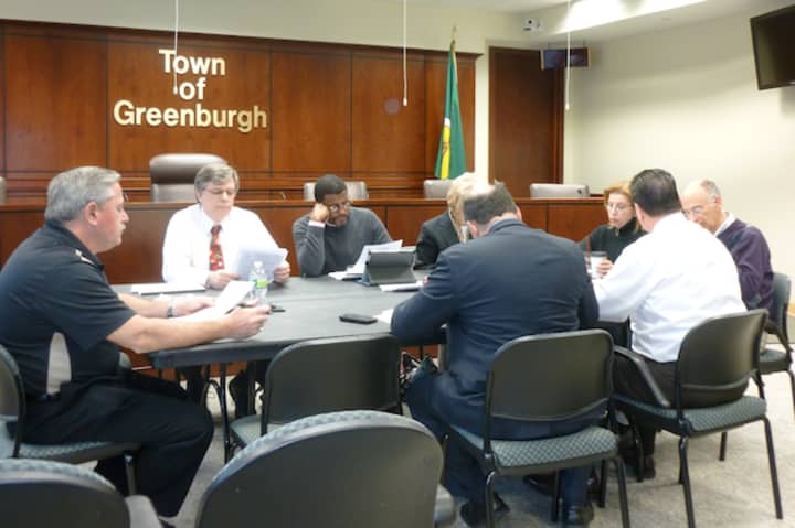 The Greenburgh Town Board met Tuesday to approve the 2013 budget and to settle a contract with the Teamsters Union.