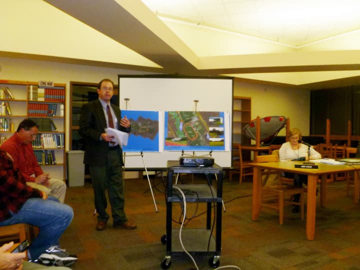 Eric Roise, Gale Associates project manager, discussed Barlow field improvements.
