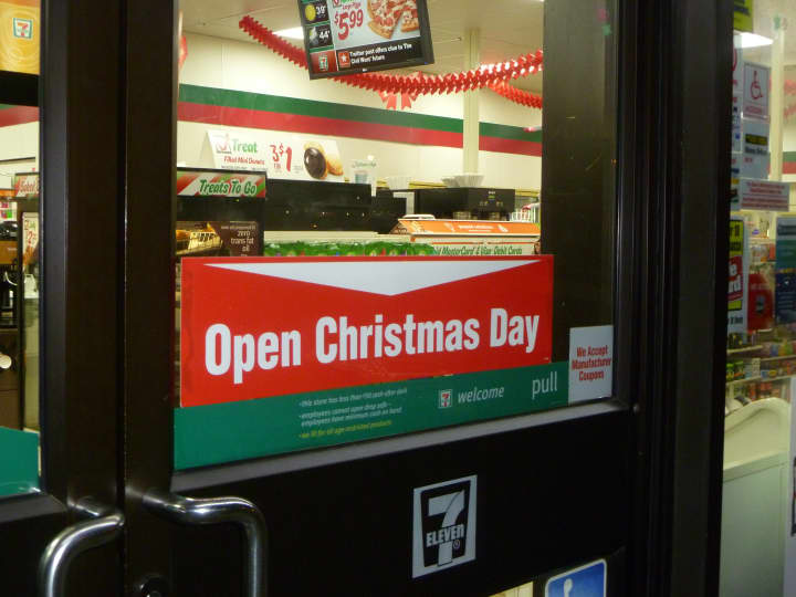 The 7-Eleven on Commerce Street will remain open on Christmas Day.