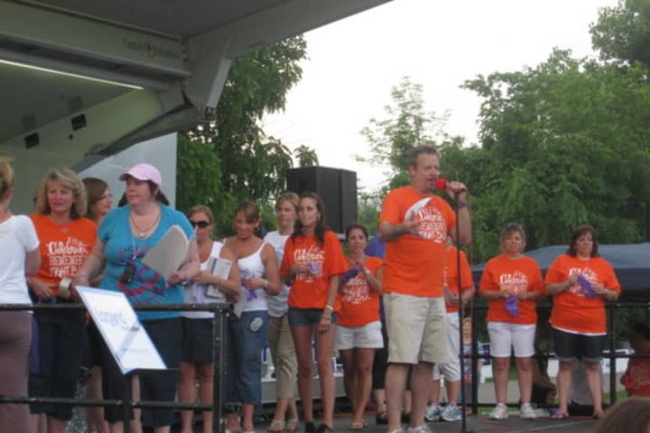 Randy Zapakin, pictured in June 2011, was the master of ceremonies for Yorktown&#x27;s annual Relay for Life walk 