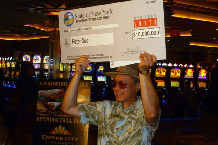 Peter Gee, 59, of Cortlandt, was the sole winner of an $18 million New York State Lotto jackpot.