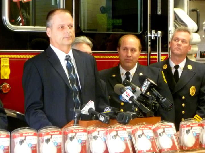 Stamford&#x27;s Director of Public Safety, Health, and Welfare Thaddeus Jankowski says smoke detectors reduce the chance of injuries during a fire. 