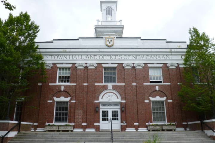 New Canaan Town Hall is closed in advance of planned renovations. 