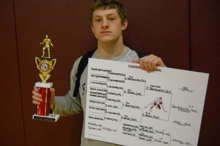Scarsdale graduate Jacob Berkowitz concluded his wrestling career with a second consecutive sectional wrestling title and second-place state finish.