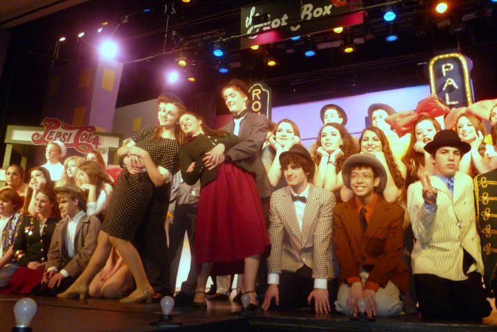 The cast from last year&#x27;s John Jay spring musical, &quot;Guys &amp; Dolls.&quot; Some alumni will return to perform in &quot;Encore Cabaret.&quot;