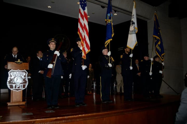 The Yonkers Police Department swore in 20 new officers Thursday during a ceremony at the Riverfront Library. 