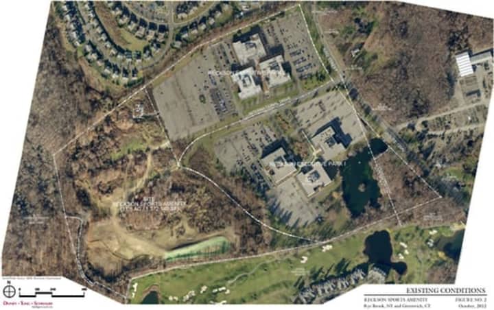 A new facility including four ice rinks has been proposed by Reckson LLC on the site of the current Reckson Executive Park in Rye Brook.