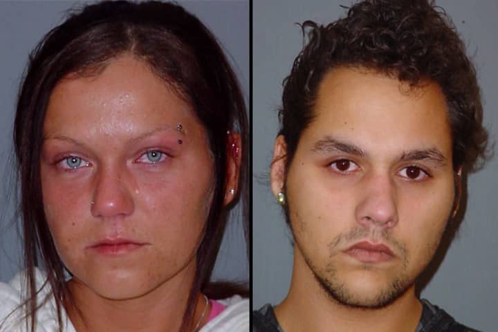Aleksandra Halerz (left) of Somers and Chappaqua&#x27;s Joseph Watts were charged Tuesday with heroin possession.