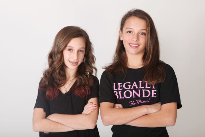Kelly Ainsworth, left, and Sofia Puff, both 12 and from White Plains, will perform in &quot;Legally Blonde&quot; at the Tarrytown Music Hall from Jan. 26 to Feb. 3.