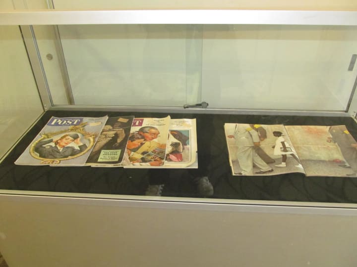 Norman Rockwell&#x27;s illustrations are on display at the New Rochelle Public Library.