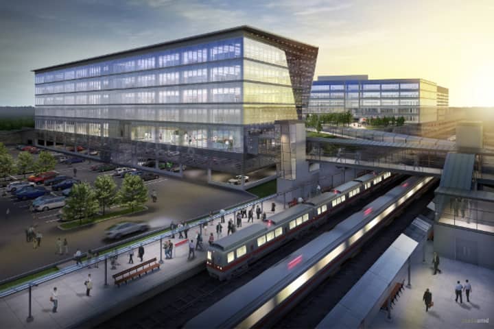 This artist&#x27;s rendering shows what the Fairfield Metro Center could look like upon completion. 