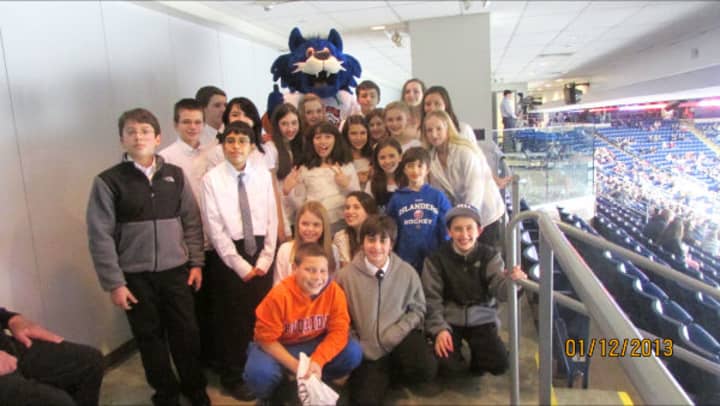 The Port Chester Middle School Band at Webster Bank Arena in Bridgeport, Conn.