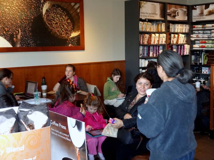 Starbucks is one of the many stores open in Bronxville for Martin Luther King Jr. Day.