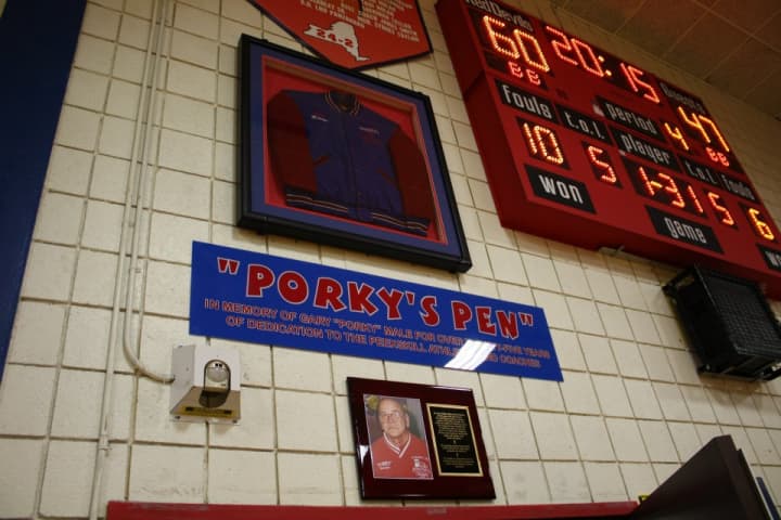 The athletic equipment closet at Peeskill High School will now be named for former atheletic manager Gary &quot;Porky&quot; Male.