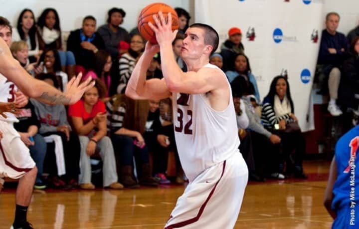 Manhattanville College&#x27;s Jack Bramswig, a Pleasantville High School graduate, is averaging a team-leading 17.6 points and 11.1 rebounds per game.