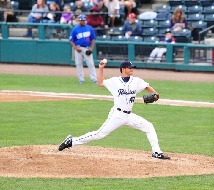 Yonkers&#x27; Brian Sweeney, seen here in 2012 with the Tacoma Rainiers, will pitch for Italy in the 2013 World Baseball Classic in March. 