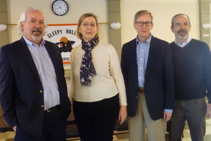 Sleepy Hollow Democrats nominated, from left, Mayor Ken Wray, Trustee Evelyn Stupel, Trustee Bruce Campbell and newcomer Glenn Rosenbloom to run in the upcoming March elections.