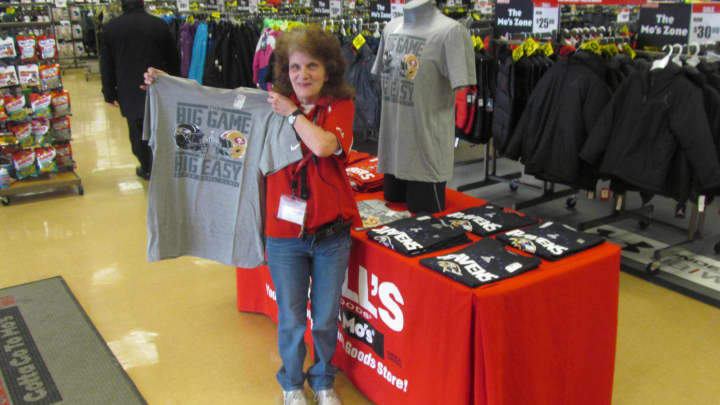 Super Bowl t-shirts have been selling fast at the Port Chester Modells.