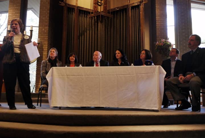 A panel of seven local lawmakers were asked to discuss the local implications of gun control and the responses made by local governing bodies.