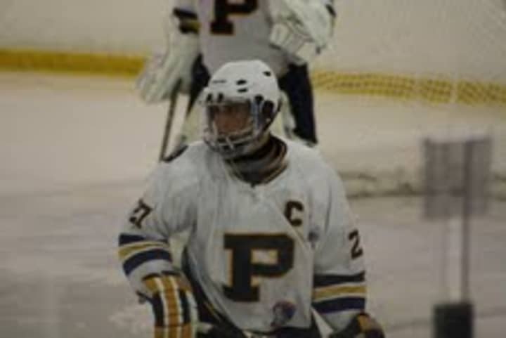 Senior captain David Morgan has six goals and 11 assists for the Pelham varsity hockey team.