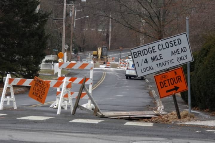 Detours around Cornell Road in Fairfield will stay in place until late April at the earliest. 