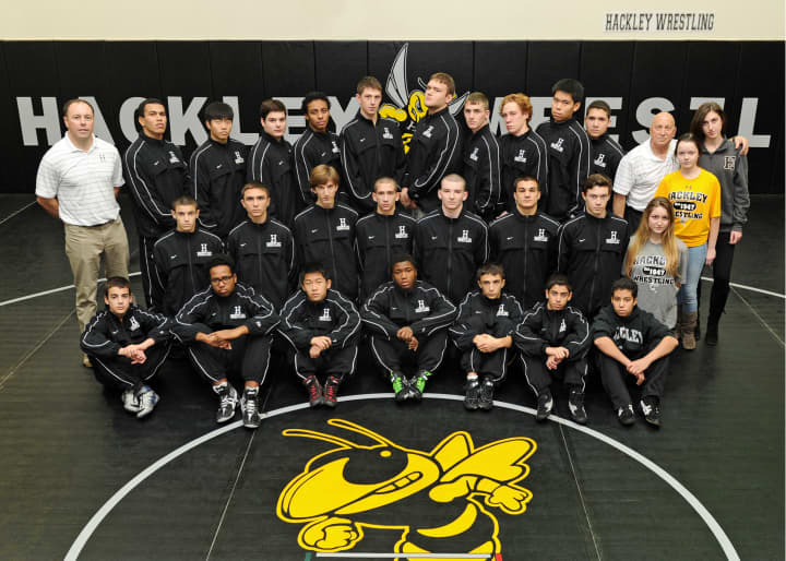 The Hackley wrestling team placed third in the Ivy League Wrestling Championships on Saturday. The Hornets also tied for the regular-season Ivy League title.