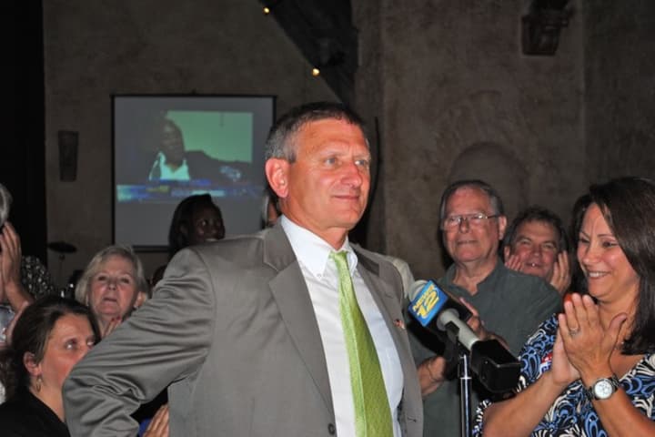 Yorktown Supervisor Michael Grace, pictured at his victory party in 2011, is expected to seek re-election in November.